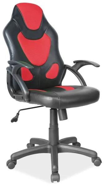 Signal Kancelárska stolička Q-100 čierna/červená