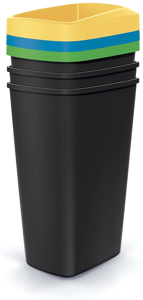 Odpadkový kôš COMPACTA Q DROP SET, 3x45l