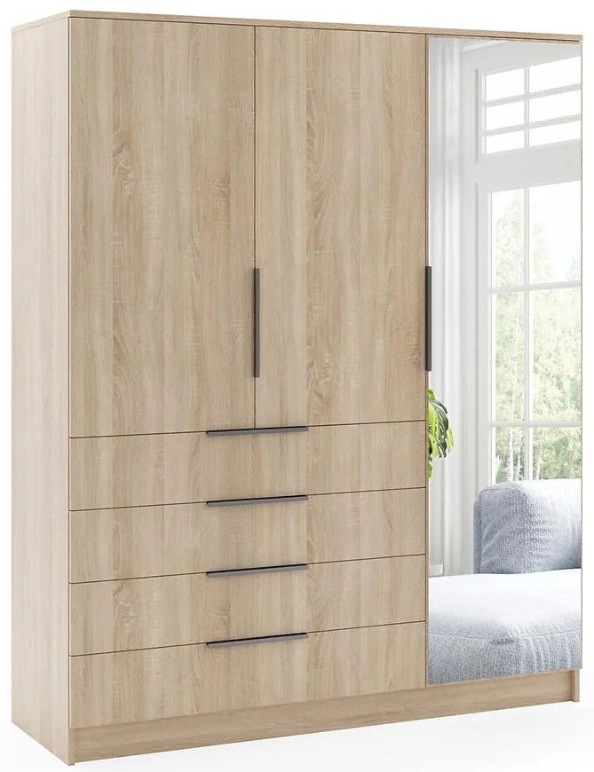 Skriňa Bogota 150 sonoma+rukoväť čierna