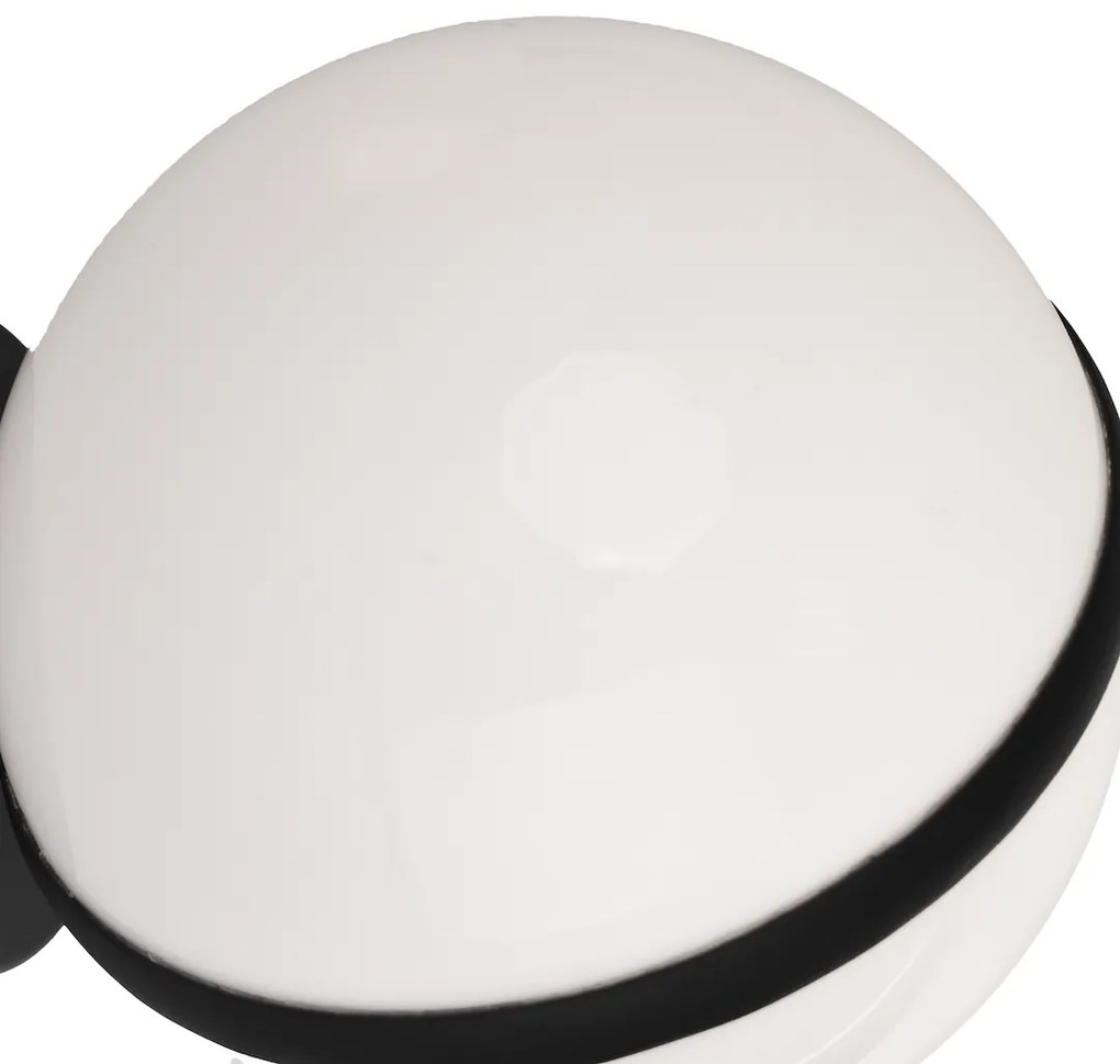 Exteriérové nástenné svietidlo Circulo, 1x biele PVC tienidlo