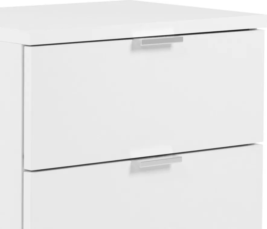 Nočný stolík Göteborg, biela/dub sonoma