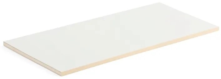 Polica THEO, 1000x450/470 mm, brezové hrany, biela