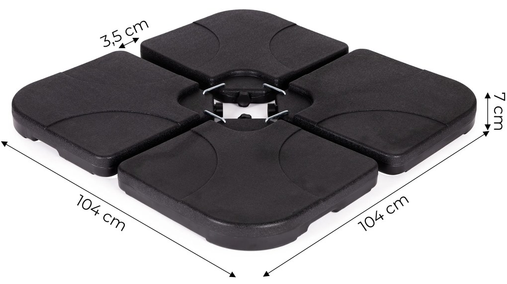 ModernHome Nosná základňa pre vodný dáždnik 60 KG