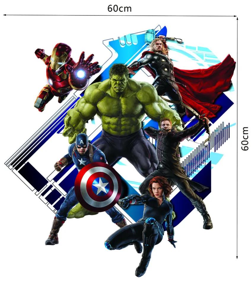 Samolepka na stenu "Avengers 2" 60x60 cm