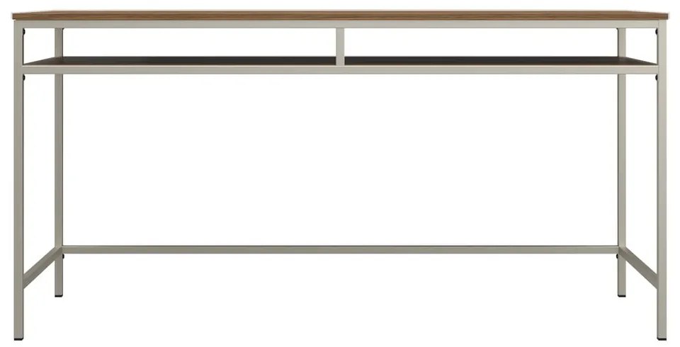 Pracovný stôl s doskou v dekore orechového dreva 51x153 cm Bradford – Støraa