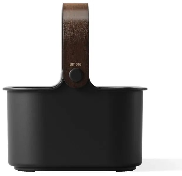 Čierny kúpeľňový organizér z recyklovaného plastu Bellwood – Umbra