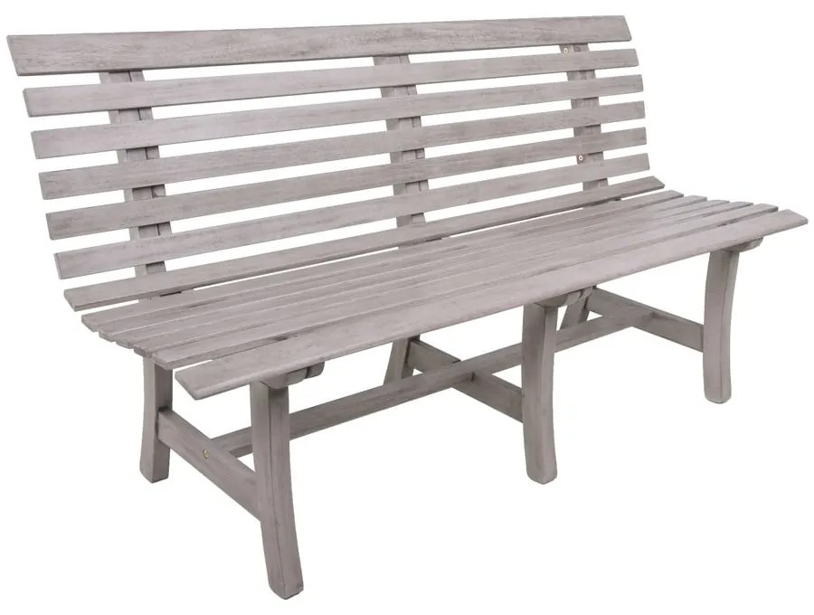 Sivá drevená záhradná lavica Mandalay – Garden Pleasure