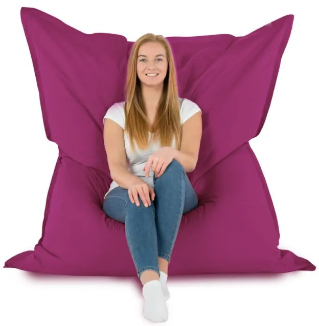 Vankúš na sedenie fuchsiovy nylon