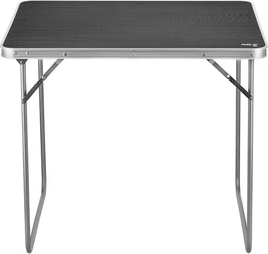 NC3401 TM. ŠEDÝ KEMPINGOVÝ STÔL 80×60×70 CM NILS CAMP