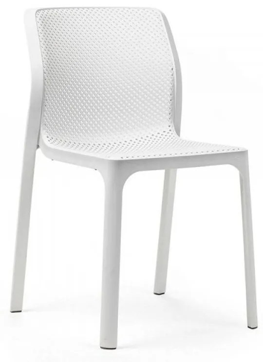 BIT záhradná stolička bez podrúčok bianco