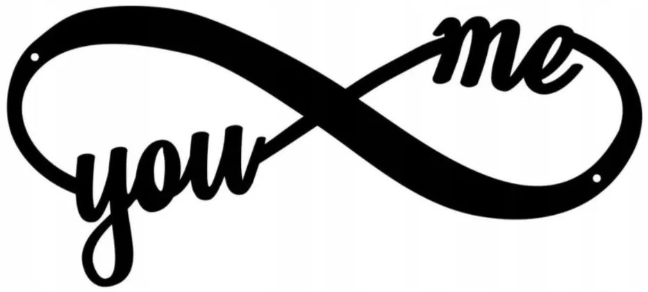 Symbol nekonečna na stenu 60 cm