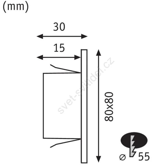 Paulmann 93094 - LED/1,2W Schodiskové svietidlo EDGE 230V