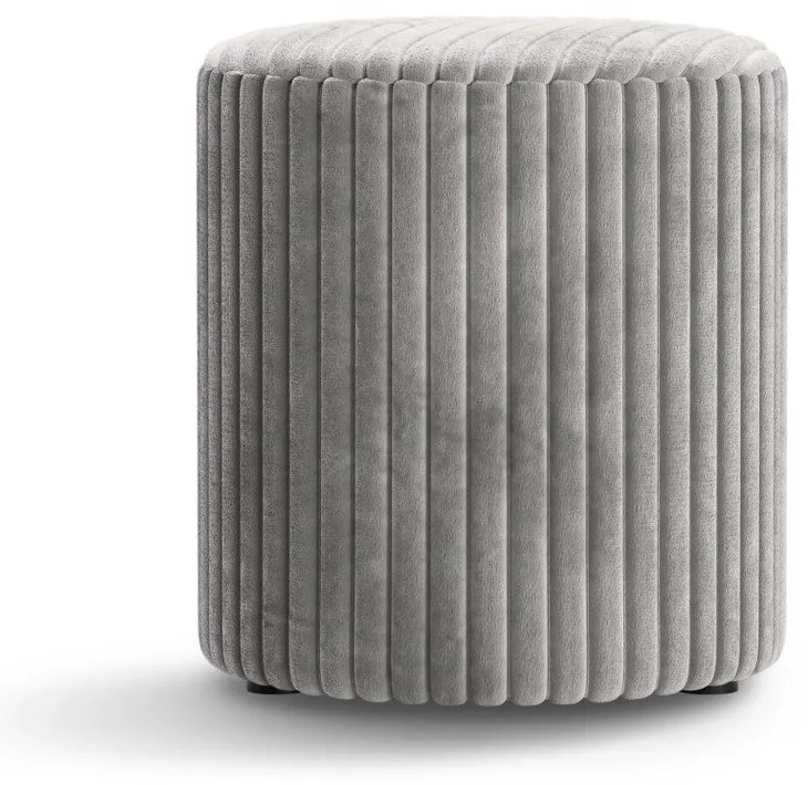 Svetlosivý menčestrový taburet Dia – Micadoni