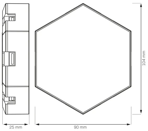 LED RGBW Stm. nástenné dekoračné svietidlo MAYA LED/1W/230V + diaľkové ovládanie