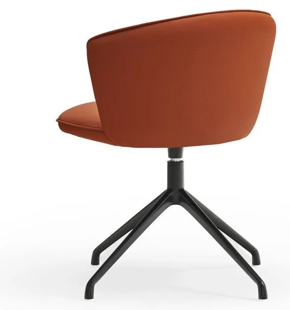 Oranžové čalúnené jedálenské kreslá v súprave 2 ks Add – Teulat