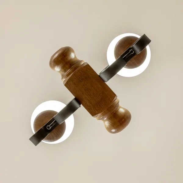 Brilagi - Luster na reťazi RUSTIC 2xE14/40W/230V buk/orech