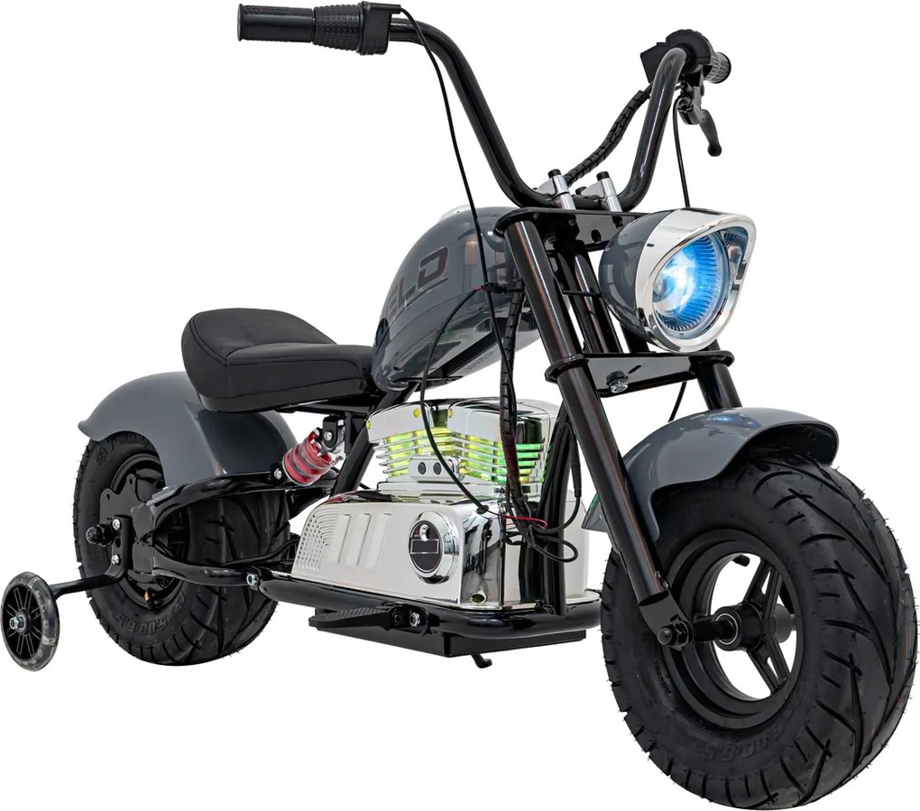 Ramiz Motocykel Chopper Warrior sivý