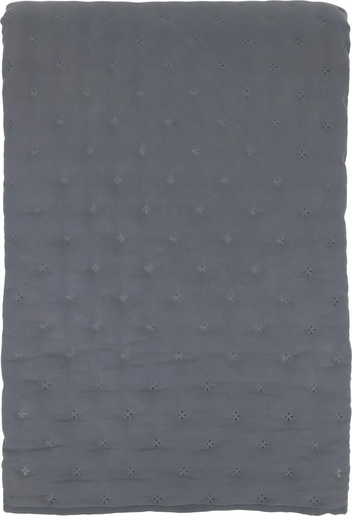 Mäkký šedý prešívaný prehoz Aix Soft na dvojlôžko – 260*240 cm