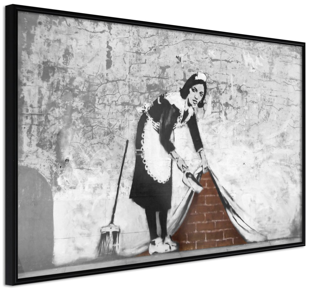 Artgeist Plagát - Maid [Poster] Veľkosť: 45x30, Verzia: Čierny rám s passe-partout