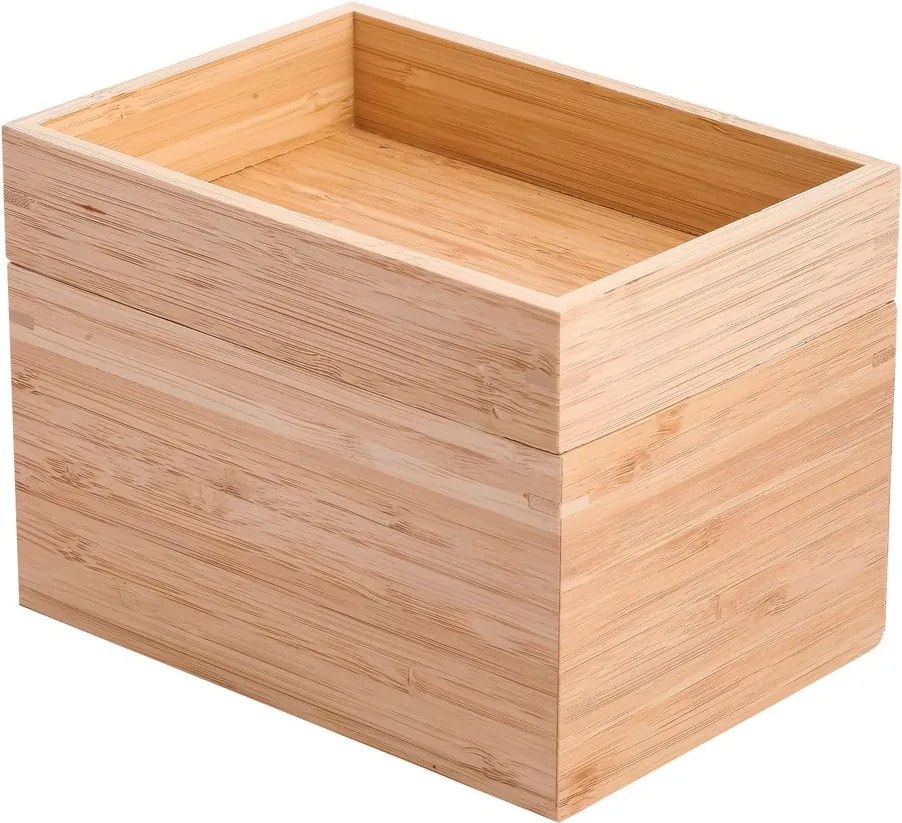 Bambusový kúpeľňový organizér na kozmetiku v prírodnej farbe Isalys – MSV