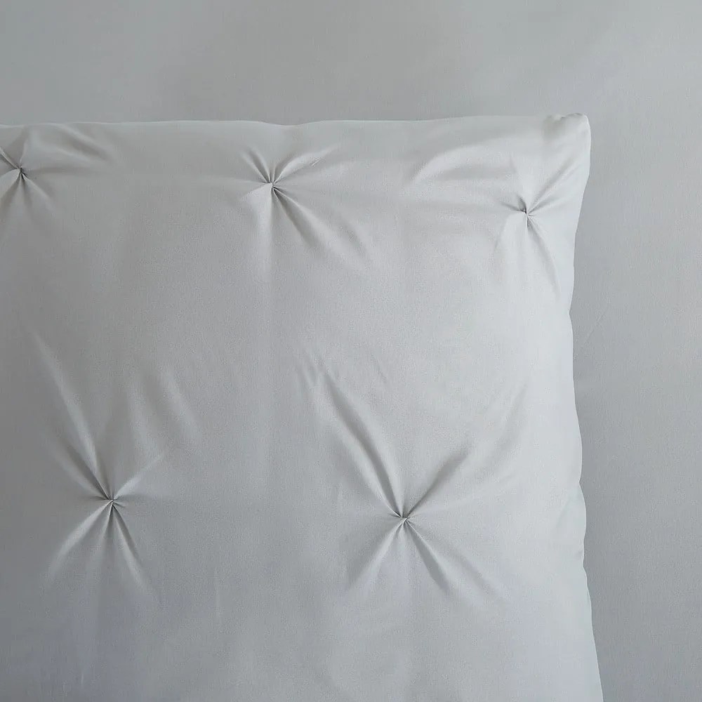 Sivé predĺžené obliečky na jednolôžko z mikrovlákna 140x220 cm Pure Elegance – Good Morning