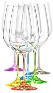 Bohemia Crystal Farebné poháre na červené víno Rainbow 40729/D4661/550