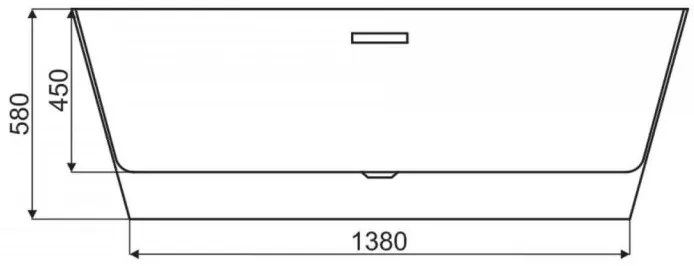 Rea Olympia, voľnestojaca akrylátová vaňa 170 x 80cm, biela, REA-W0633