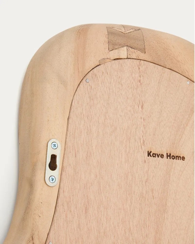 Nástenné zrkadlo s dreveným rámom 44x68 cm Selom – Kave Home
