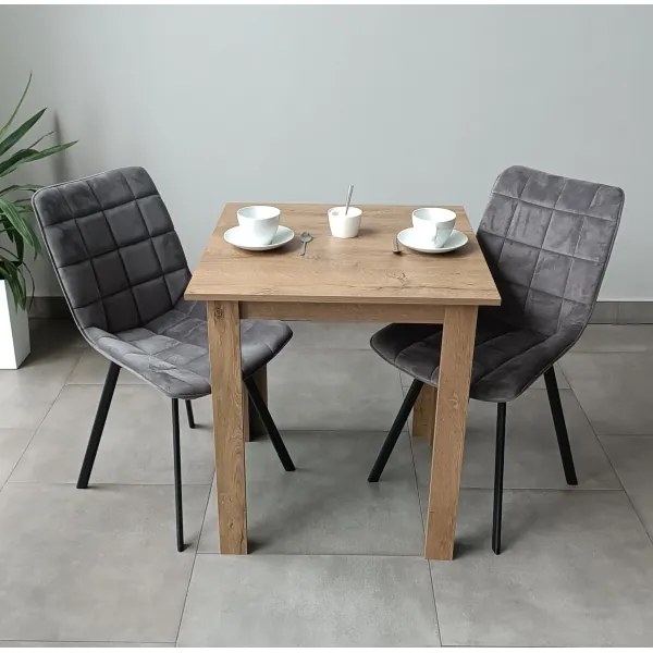 Štvorcový jedálenský stôl LEVI dub
