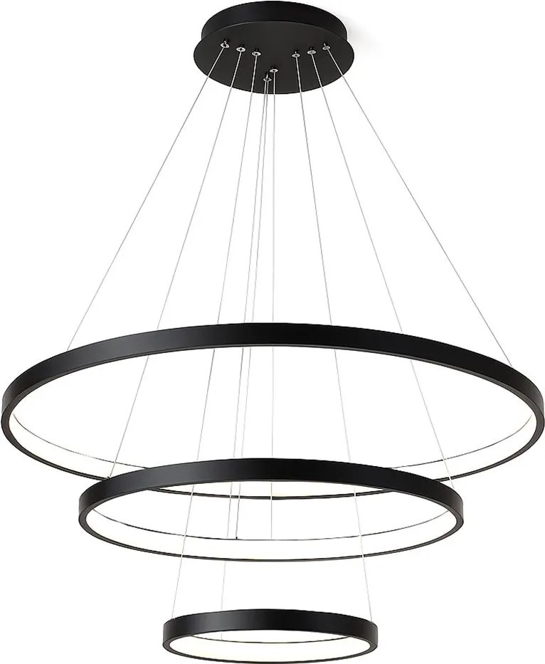 Toolight Toolight, LED stropné osvetlenie 61cm, 80W, 3000K, LHJ013-CP3, čierna, OSW-60007