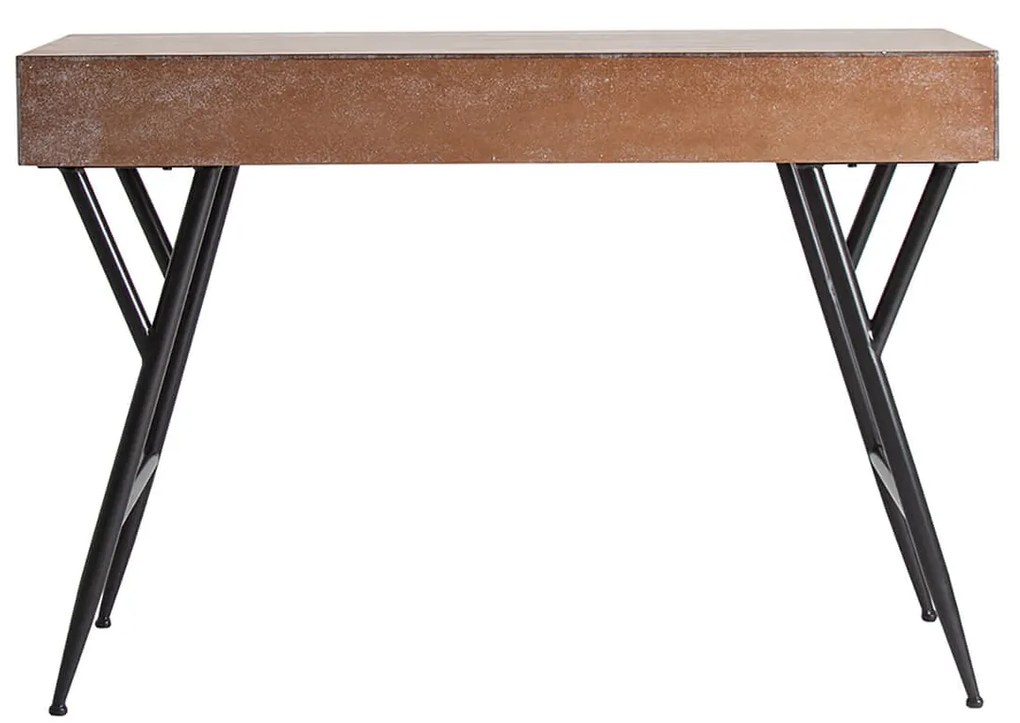 Pracovný stôl resa 107 x 51 cm hnedý MUZZA