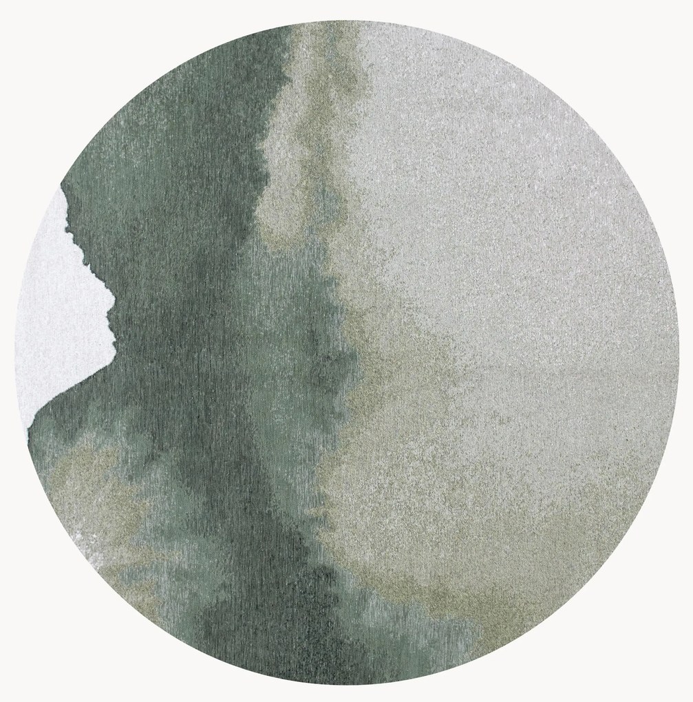 Umývateľný okrúhly žakárový koberec do interiéru/exteriéru Lagoon