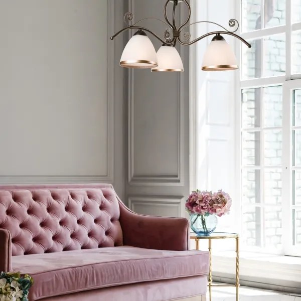 Luster na reťazi RETRO II 3xE27/60W/230V