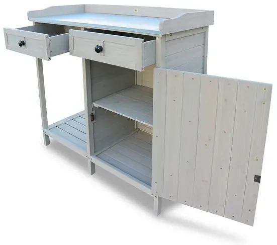 Habau Plantentafel met onderkast aanbieding bij Lidl