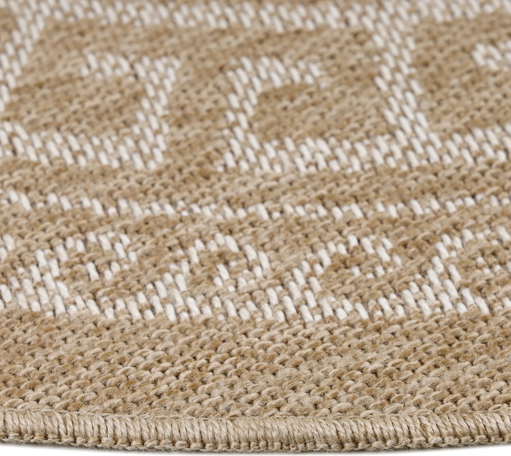 Ayyildiz, Kusový koberec Comilla 887 Beige kruh, 160x160 (priemer) kruh, béžová, chodba / predsieň