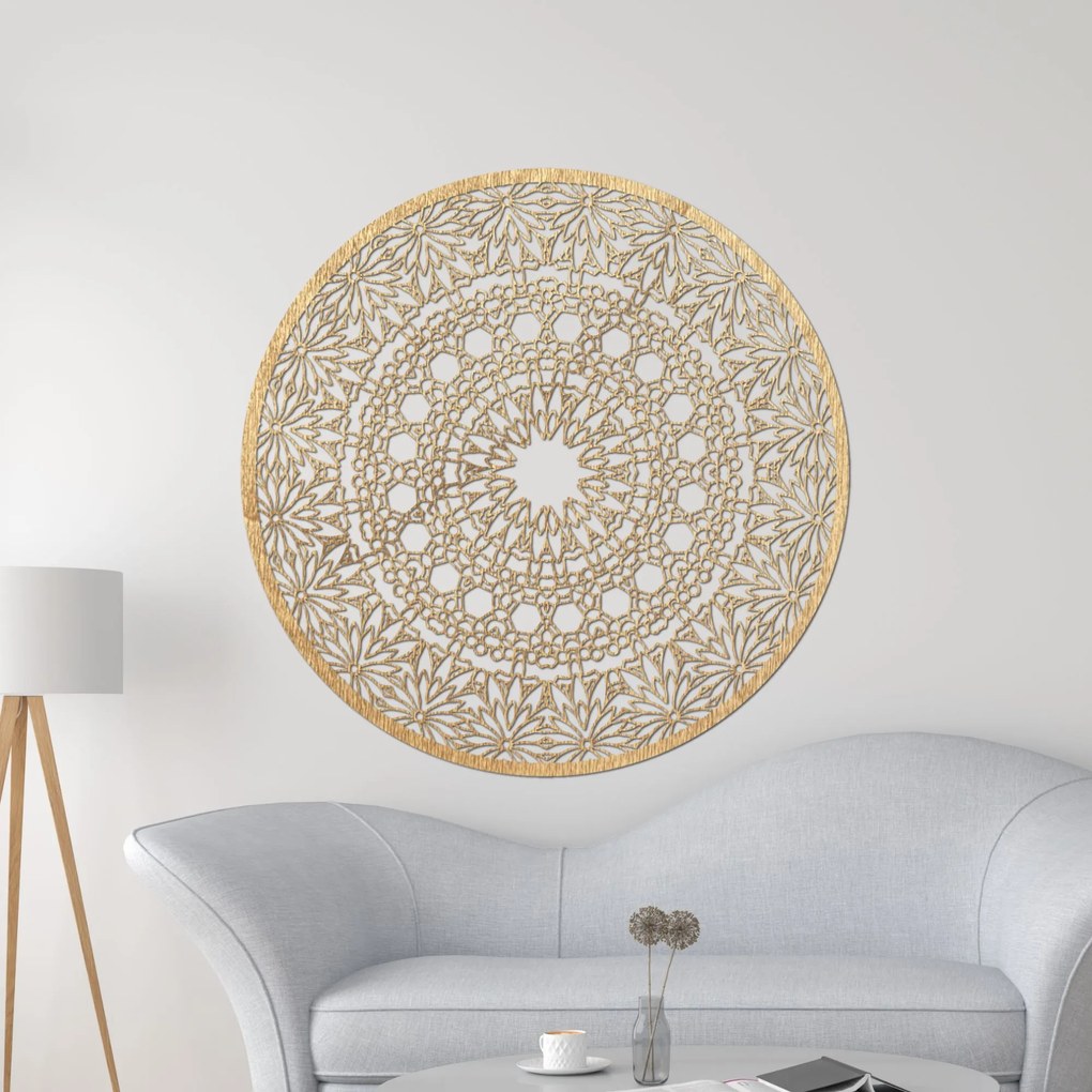 SENTOP | Luxusná drevená mandala na stenu | dekorácia pre moderný interiér | SENTOP PR0342