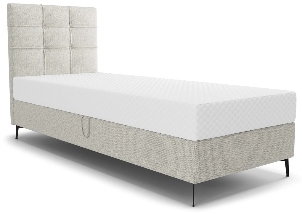 Jednolôžková posteľ 80 cm Infernus Comfort (svetlosivá) (s roštom, bez úl. priestoru). Vlastná spoľahlivá doprava až k Vám domov. 1082329