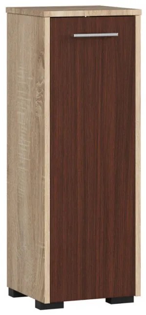Kúpeľňová skrinka FIN S30 1D dub sonoma / wenge