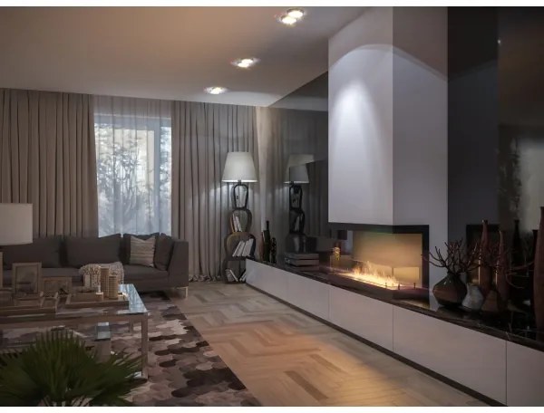 InFire - Vstavaný BIO krb 100x50 cm 3kW čierna