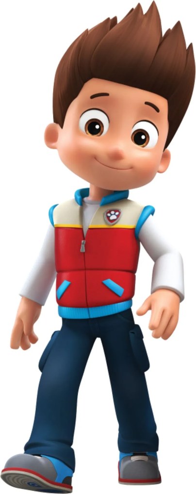 11 nálepiek 10x10cm • Paw Patrol - textilná nálepka na stenu