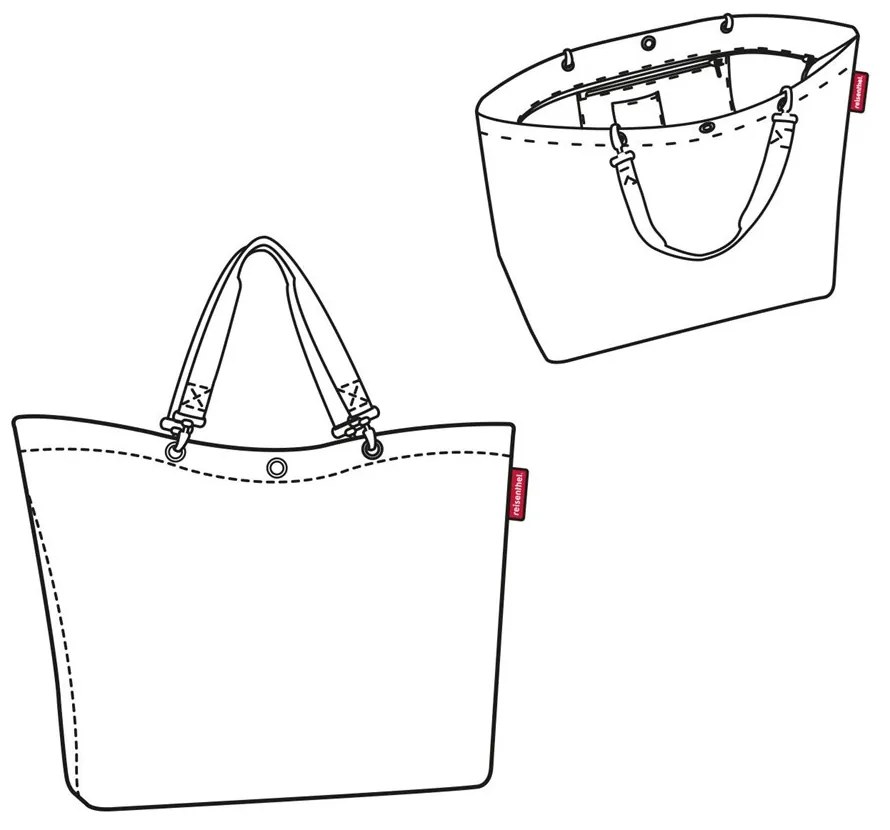 Reisenthel Taška cez rameno Shopper XL twist berry