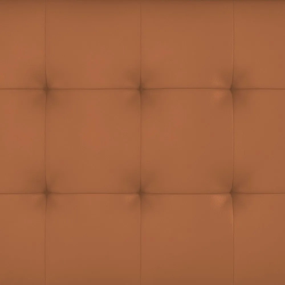 Koňakovohnedá rozkladacia pohovka z imitácie kože 191 cm Maine – Støraa