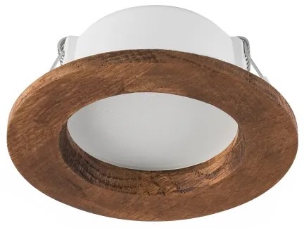LED Podhľadové svietidlo WOODY SPOT LED/5,5W/230V 4000K čerešňa Ø10 cm
