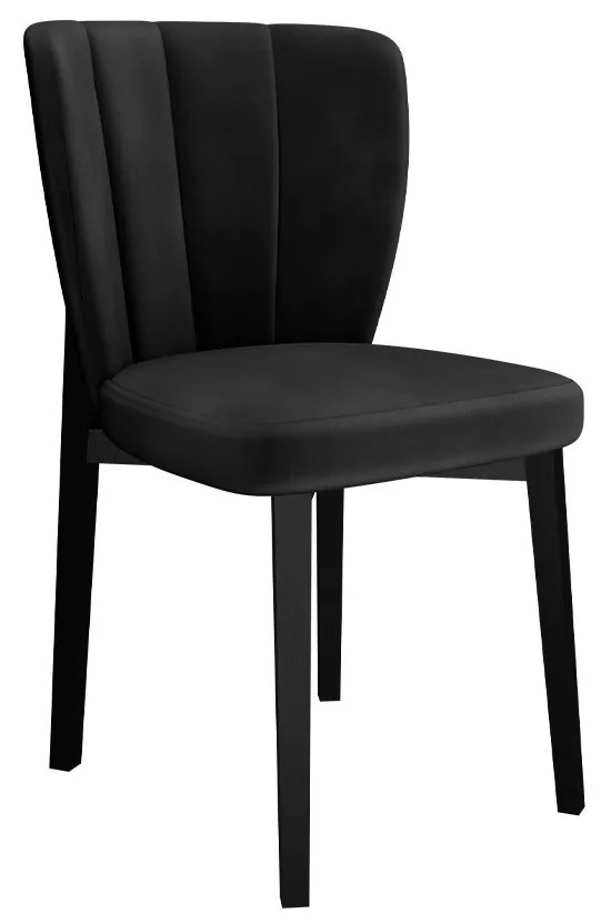 Moderná čalúnená stolička ST106, Dostupné poťahy: Baloo 2085, Farby: čierna