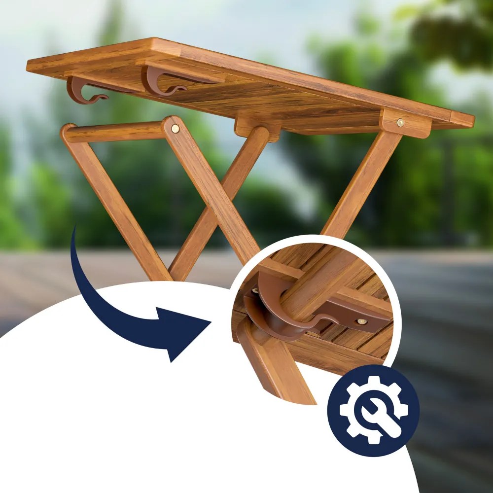 Balkónový nábytok VITEK, 1+2, prírodná hnedá Casaria