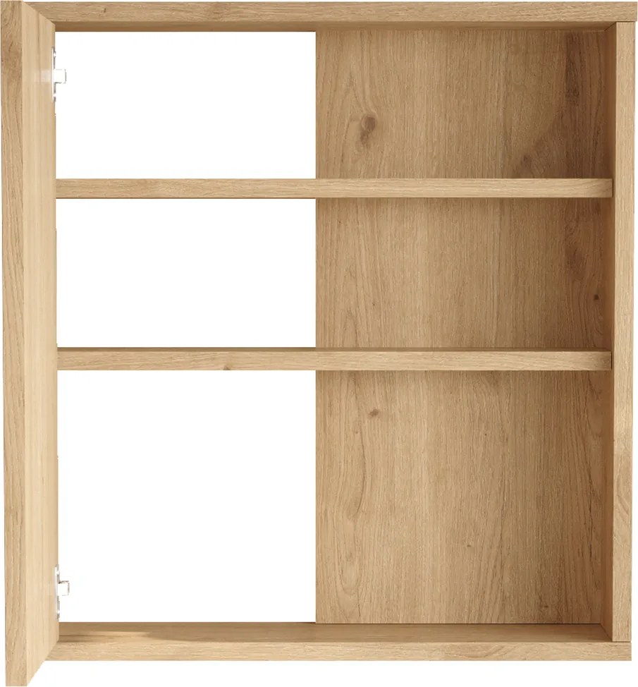 Kúpeľňová skrinka so zrkadlom Houseland Ivy dub Castello