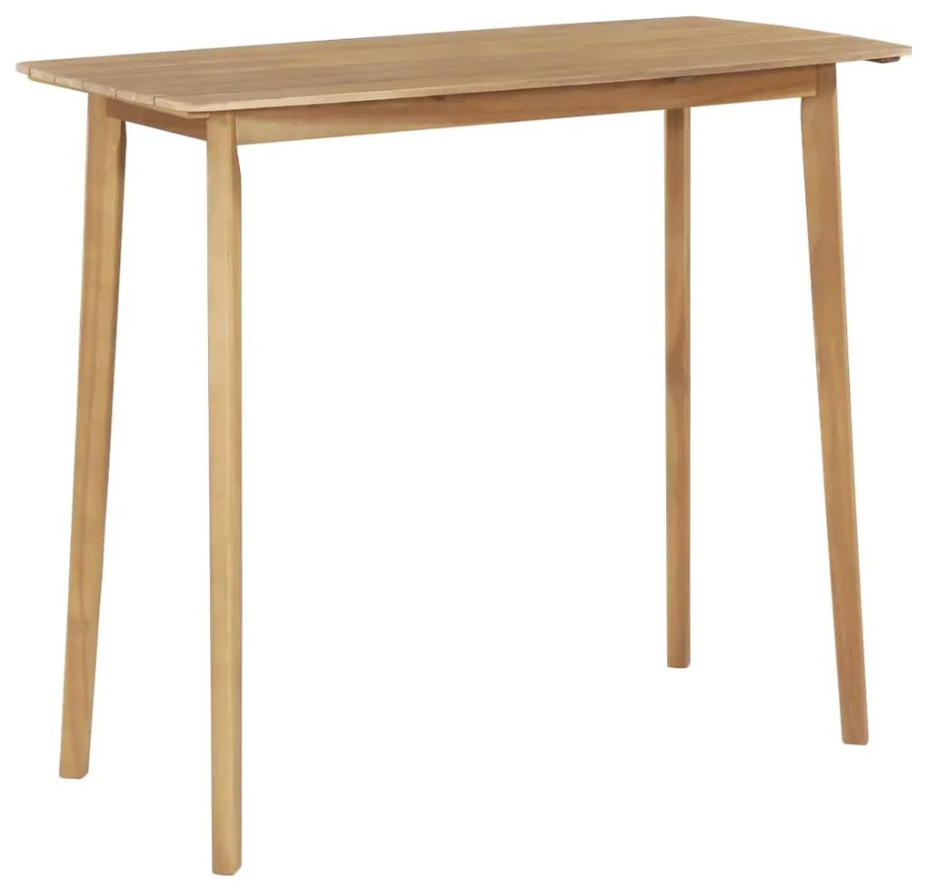 vidaXL Barový stolík, masívne akáciové drevo 120x60x105 cm