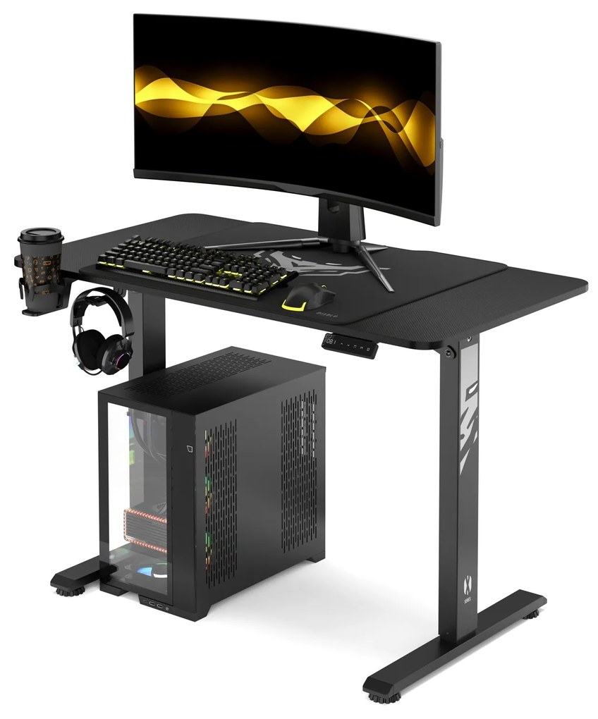 Výškovo nastaviteľný stôl Diablo X-Tensio 1100 čierny