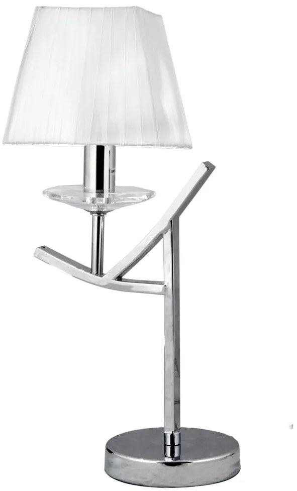 Candellux VALinenCIA Stolná lampa 1X40W E14 Chrome H-45 41-84609