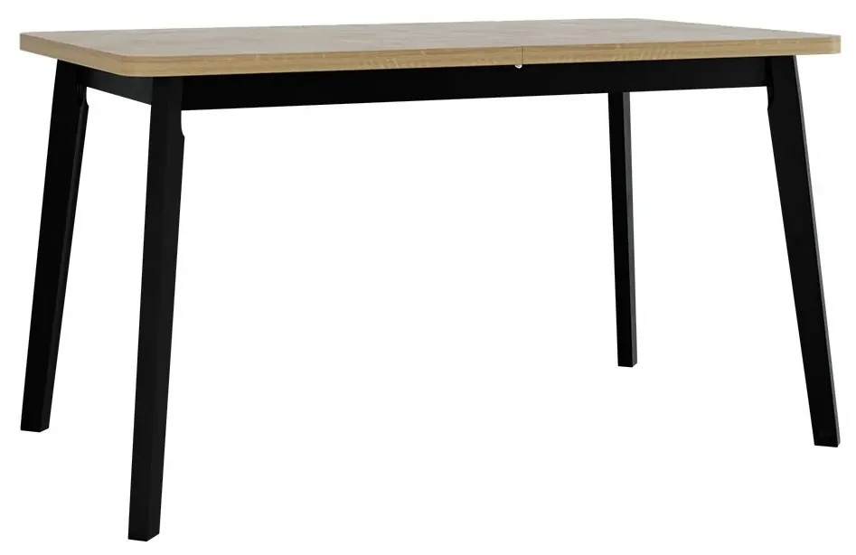 Stôl Harry 80 x 140/180 VI, Morenie: dub artisan L, Farby nožičiek: čierna